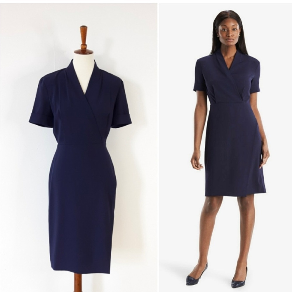 NWT. M.M. Lafleur | Tory 5.0 Dress - Crepe : Dark Iris